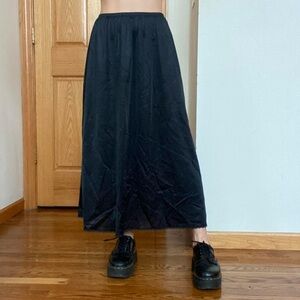 Vintage Black Maxi Skirt